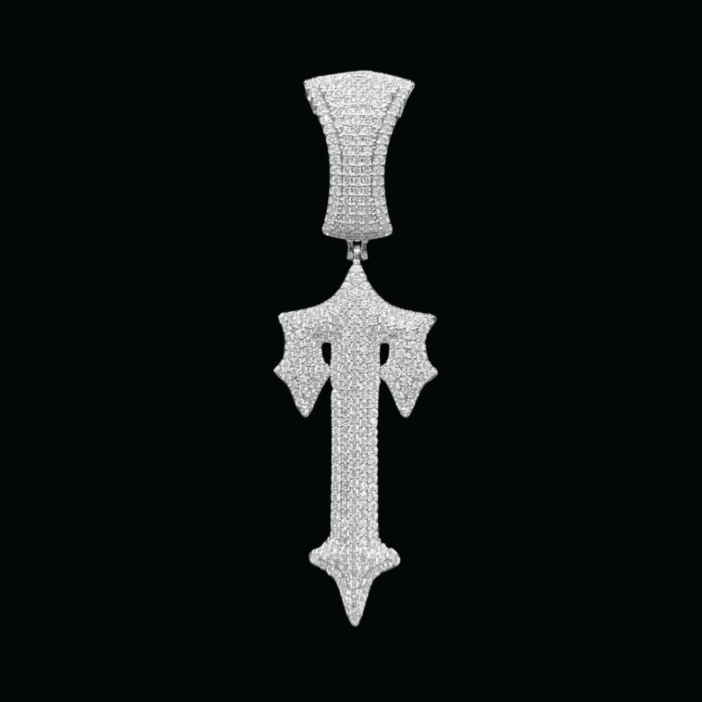 NEW DROP | Cross Sword Drippy Style Bling Iced Out Pendant